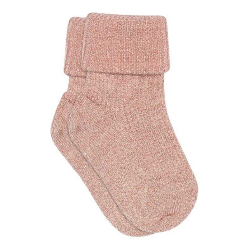MP Denmark Ida Glitzer Socken 'Silver Pink'