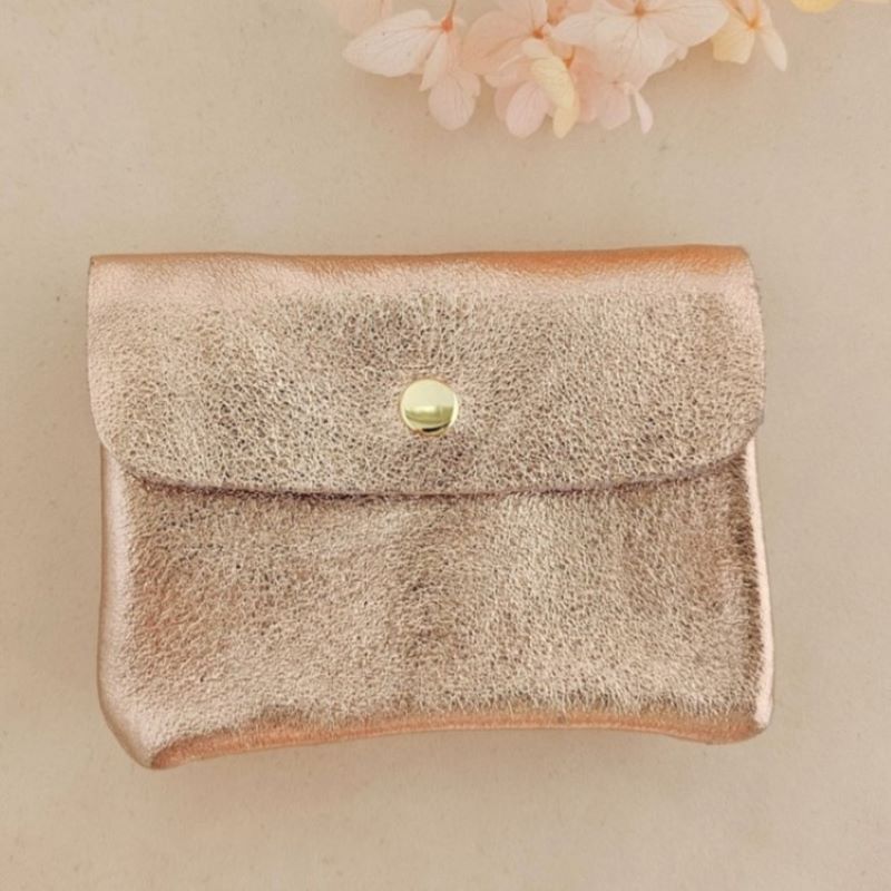 Geldbörse aus metallischem Leder (verschiedene Farben)