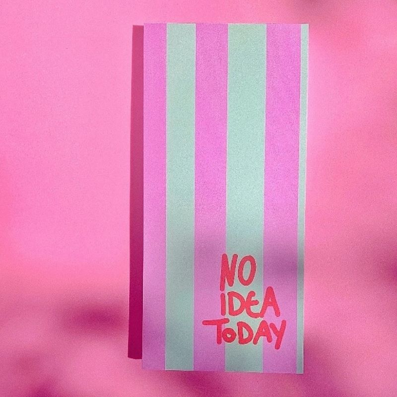 Ute Arnold Studio Notizblock 'No Idea Today'