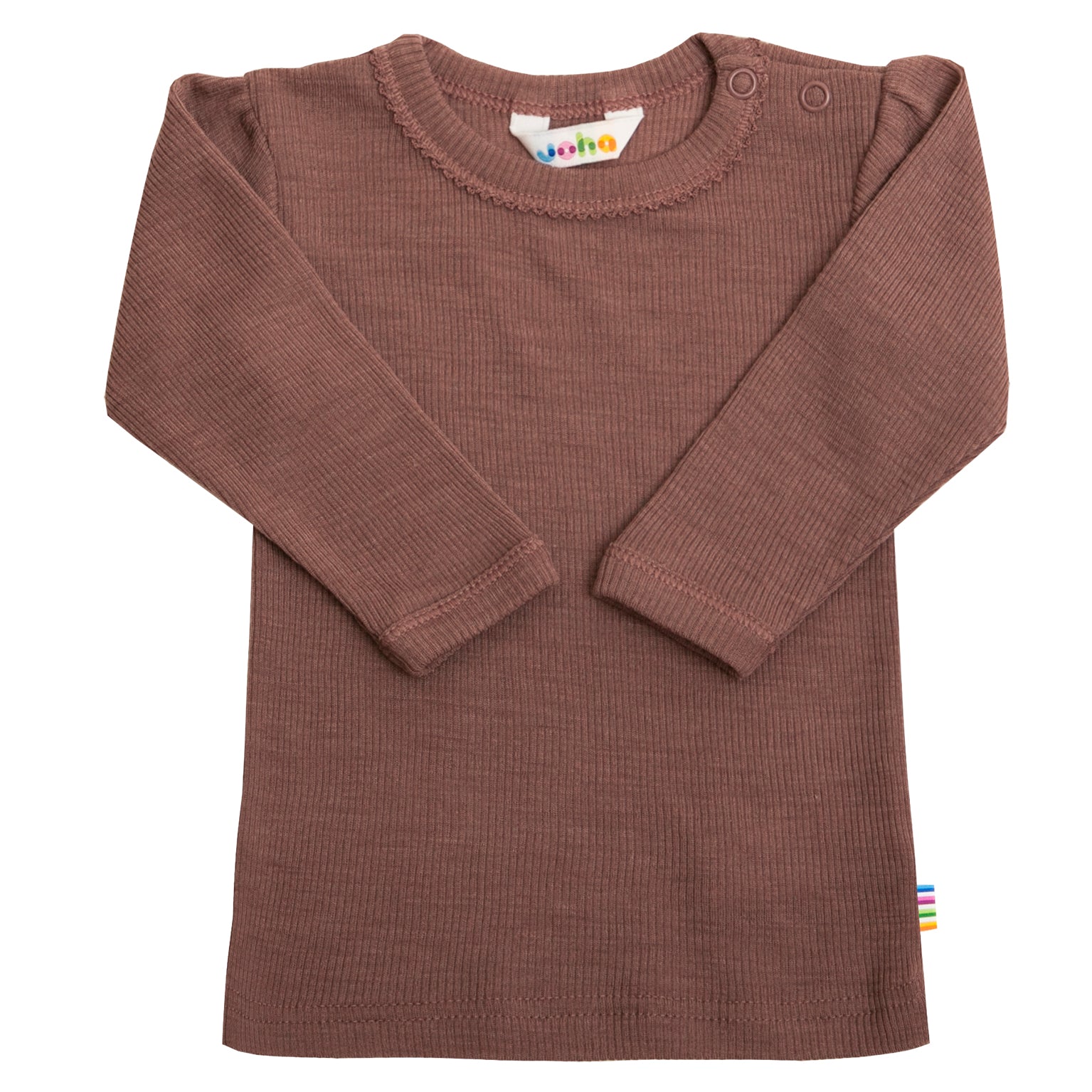 Joha Langarmshirt Wolle/Seide 'altrosa'