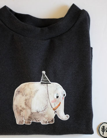 Bügelbild Elefant von Halfbird