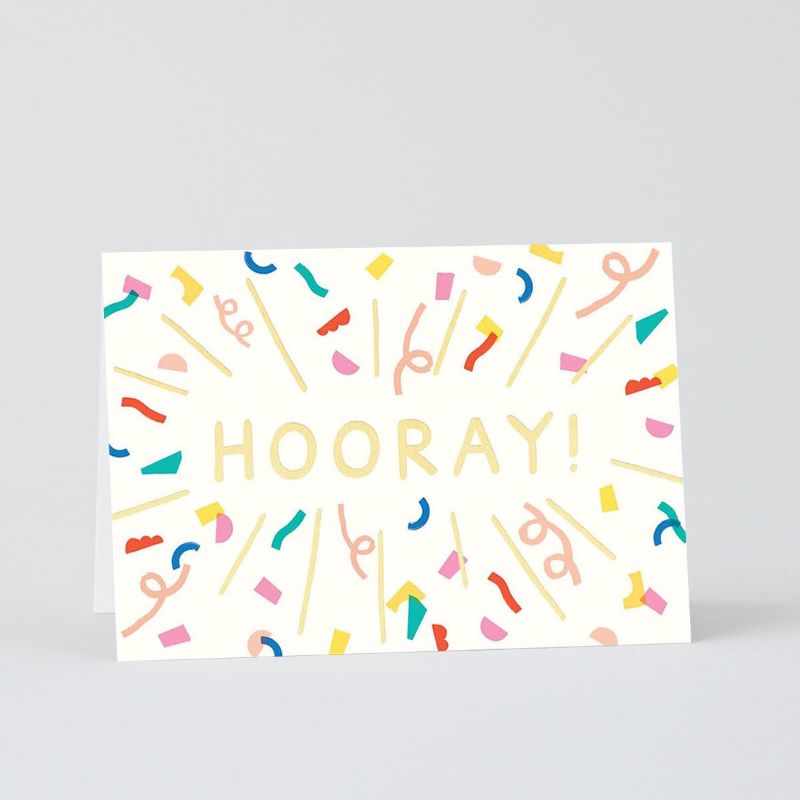 Wrap Klappkarte 'Hooray Burst'