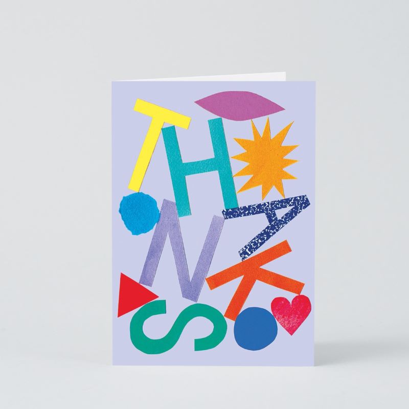 Wrap Klappkarte 'Danke' Thanks