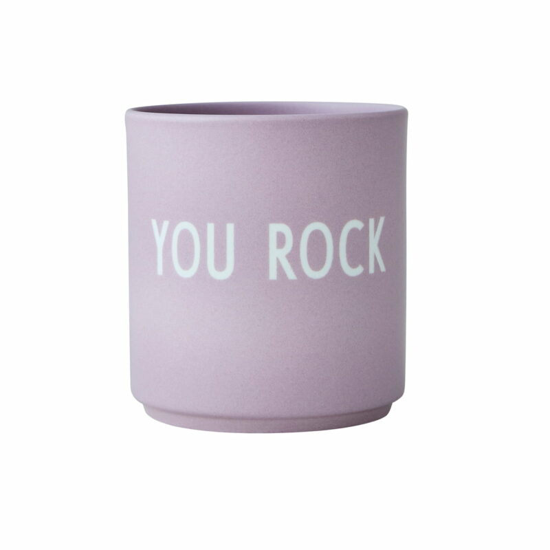 Porzellanbecher 'YOU ROCK/ LAVENDEL DesignLetters