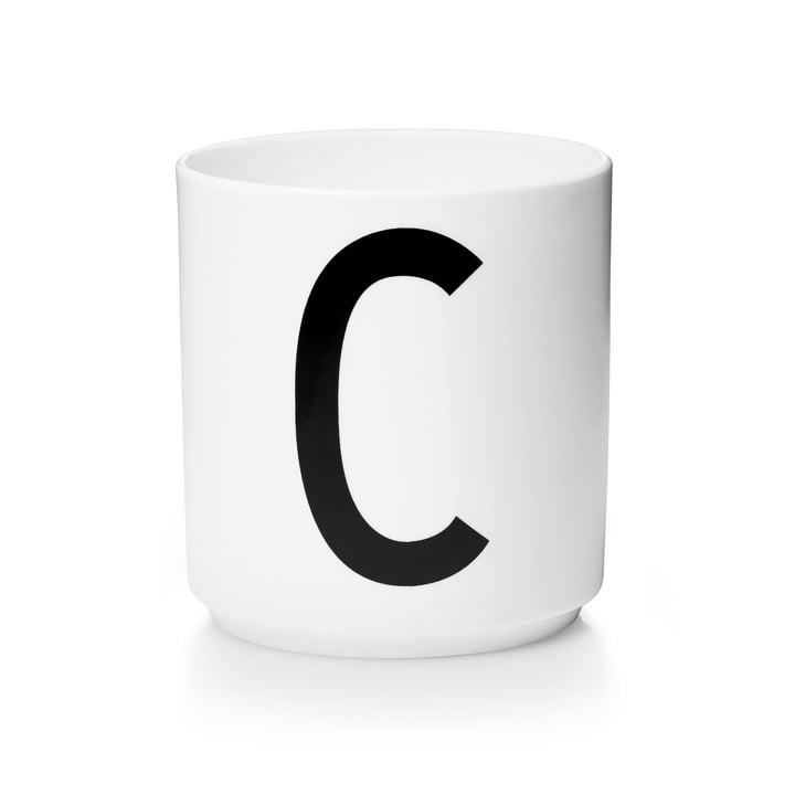 Porzellan Becher Buchstaben DesignLetters Personal Cup