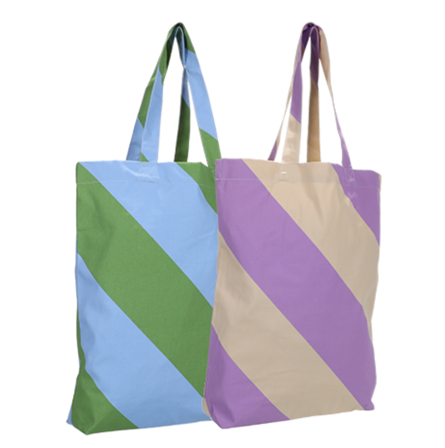 Shopper 'diagonal gestreift' div Farben