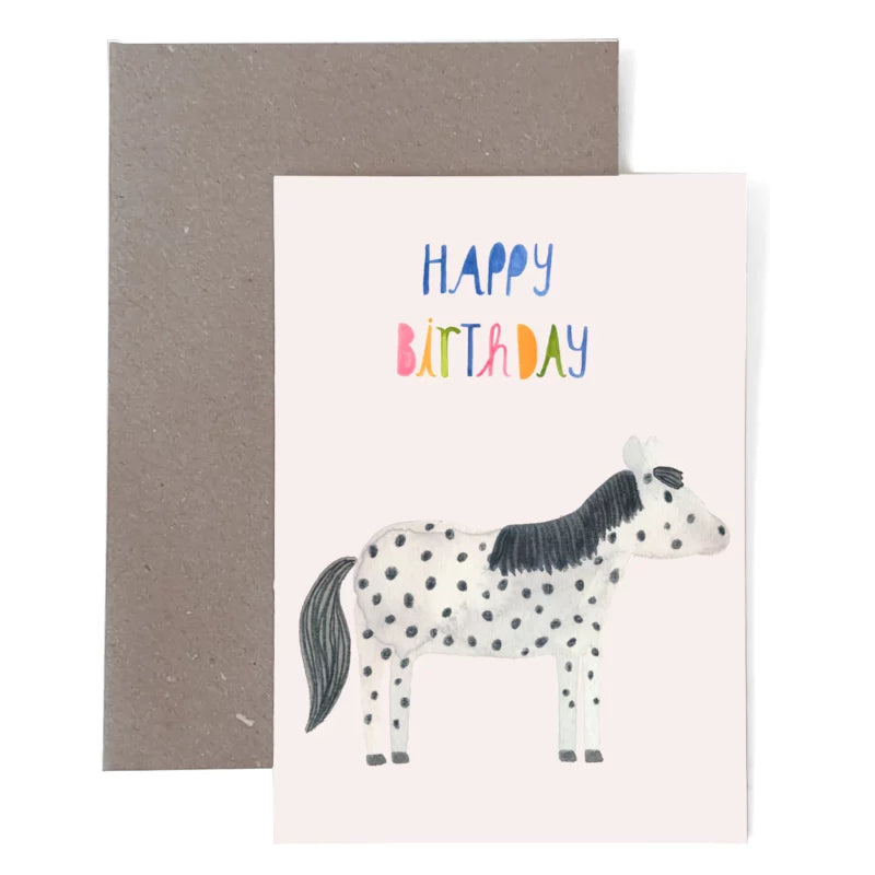 Klappkarte 'HAPPY BIRTHDAY mit Pferd' Frau Ottilie