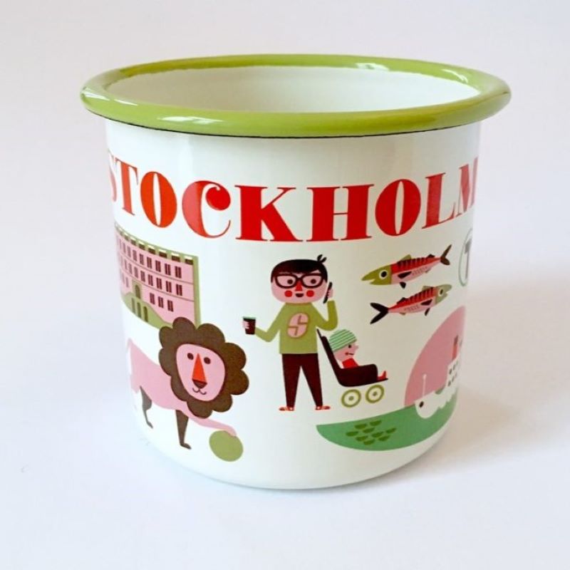 Emaille Tasse 'STOCKHOLM' OMM Design