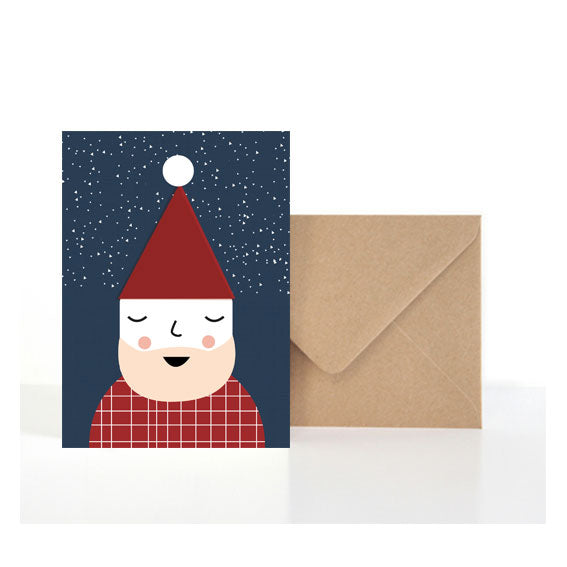 Klappkarte 'Weihnachtsmann' LifeisDelicious