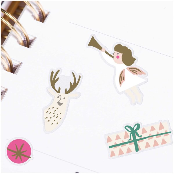 PAPER POETRY Gel-Sticker 'Jolly Christmas Pastell'