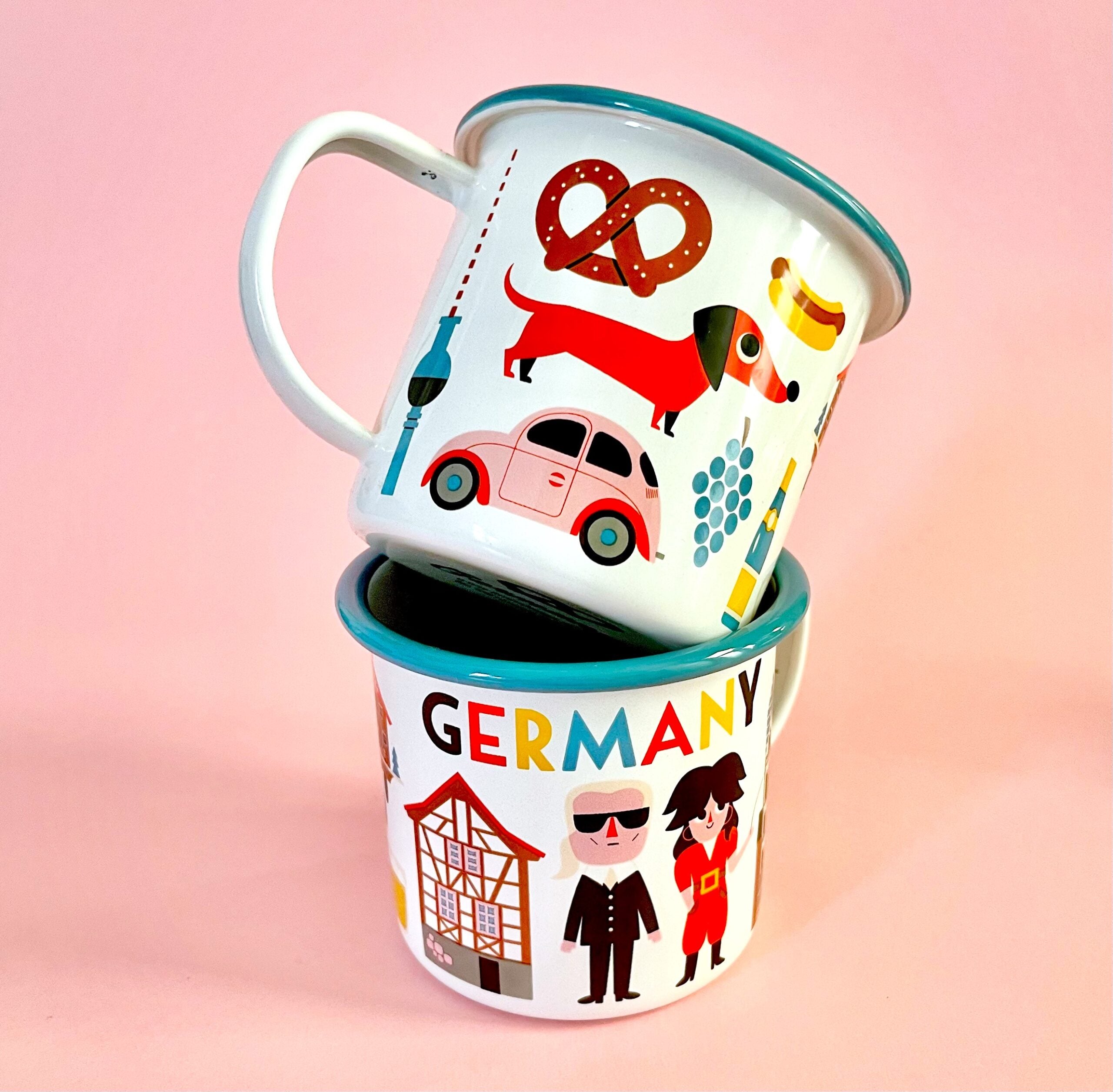 Emaille Tasse 'Germany' OMM Design