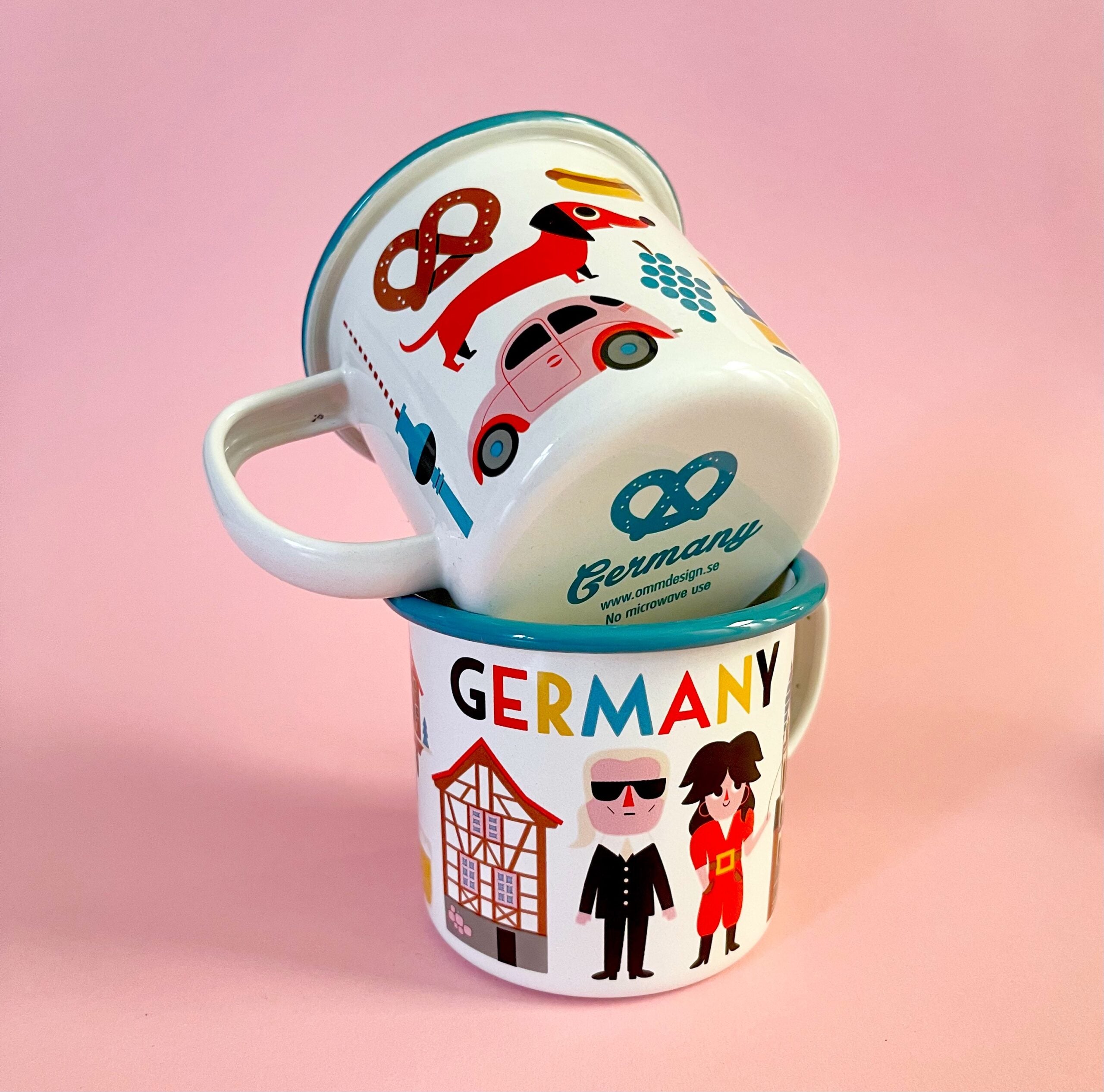 Emaille Tasse 'Germany' OMM Design