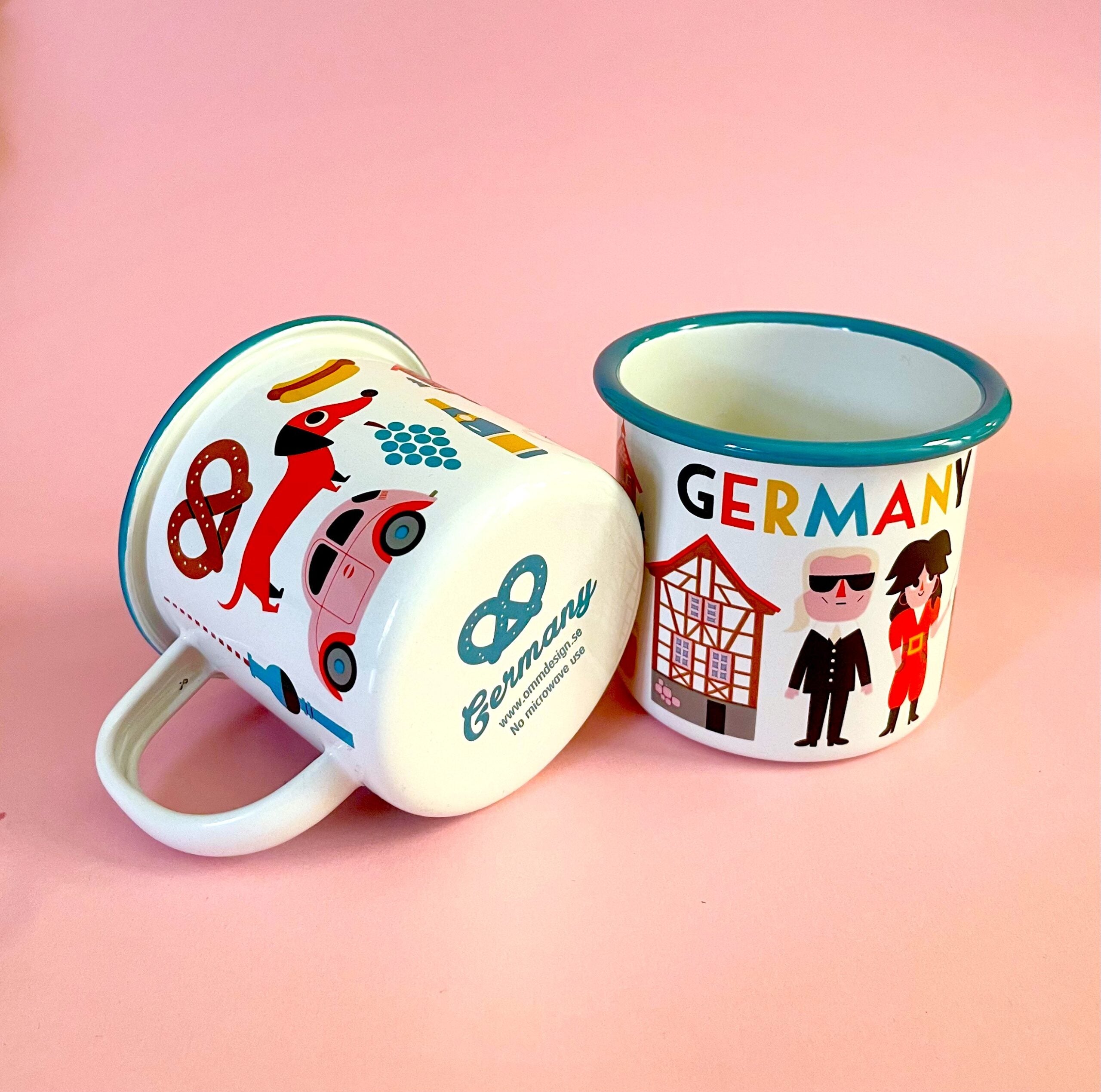Emaille Tasse 'Germany' OMM Design