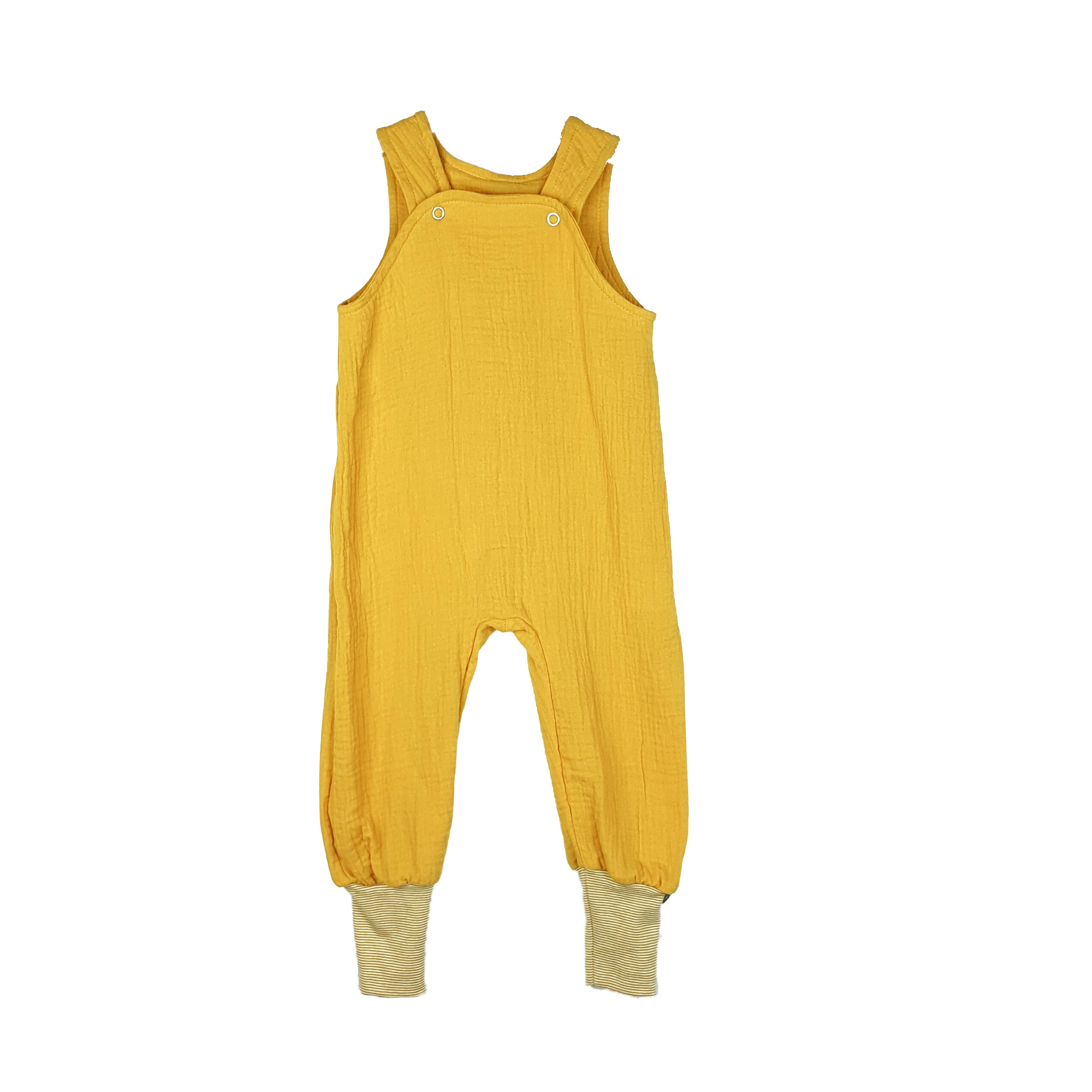 Latzhose Musselin senfgelb