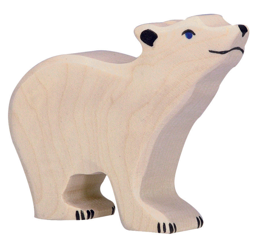 Holzfigur 'EISBÄR' gross Holztiger