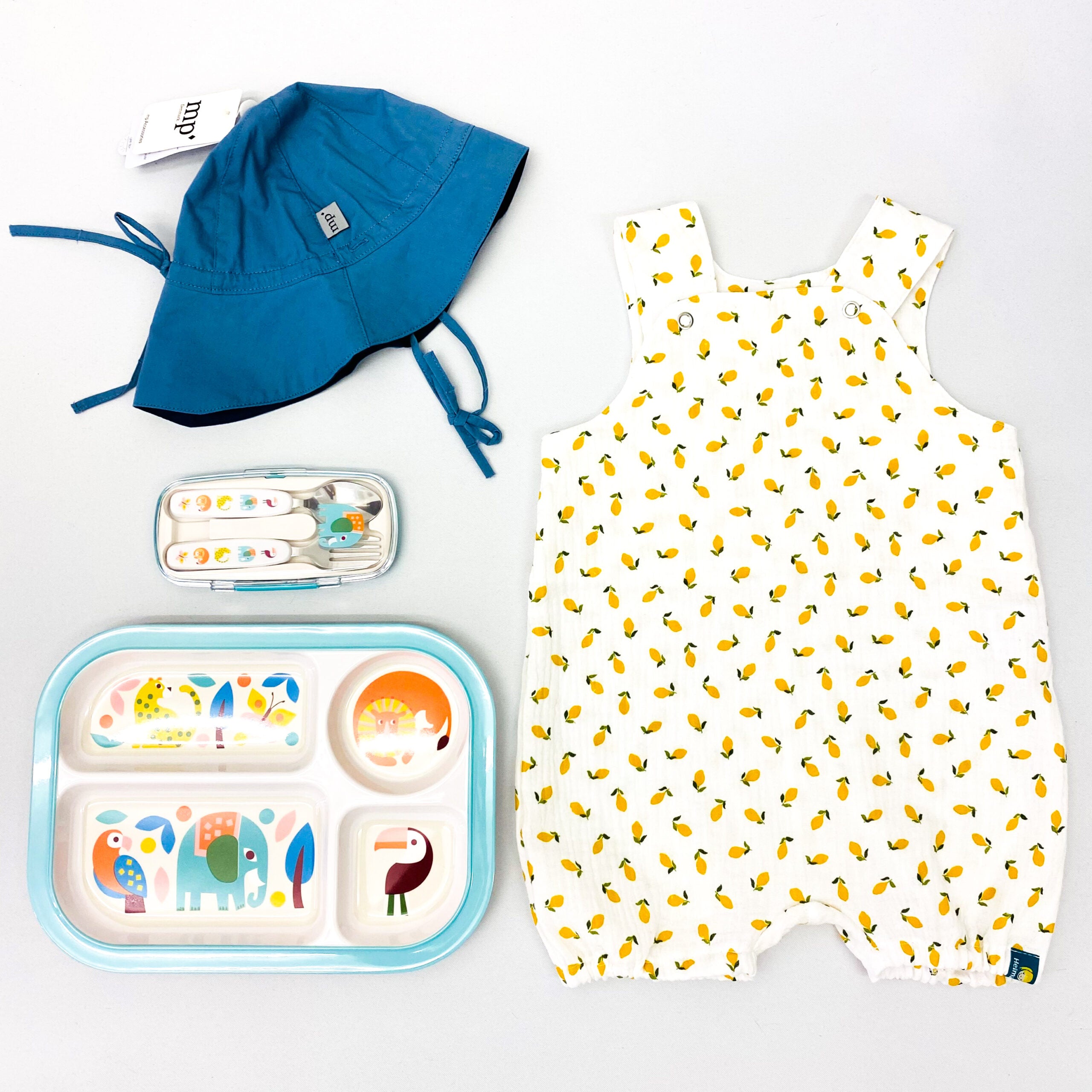 Süße Musselinlatzhose 'kurz/Zitronen '