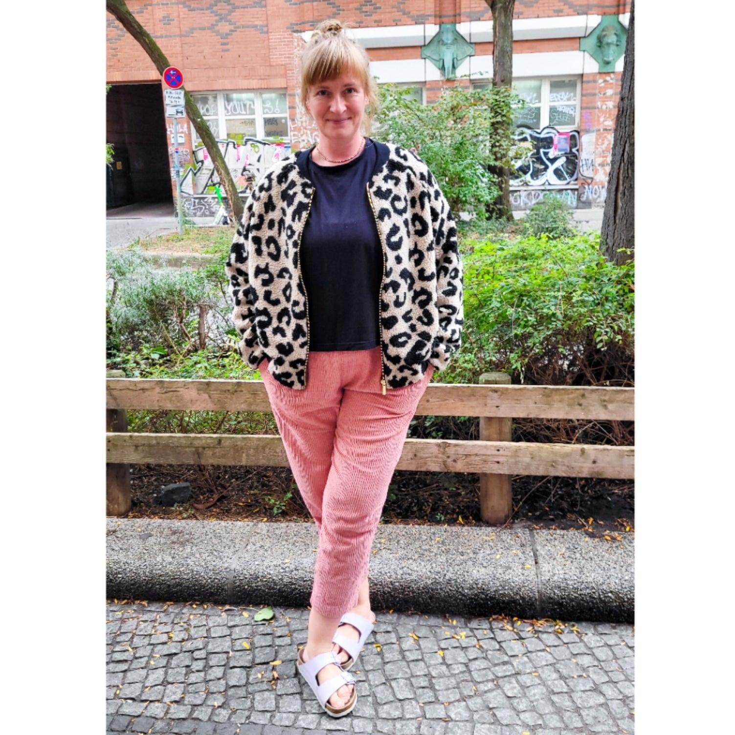 Bomberjacke LEO Teddy caramel