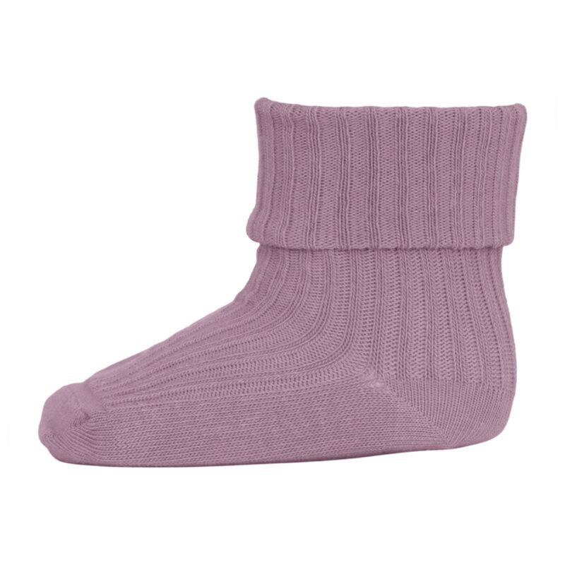 MP Denmark Cotton Baby Rib Socken 'Lilac Shadow'