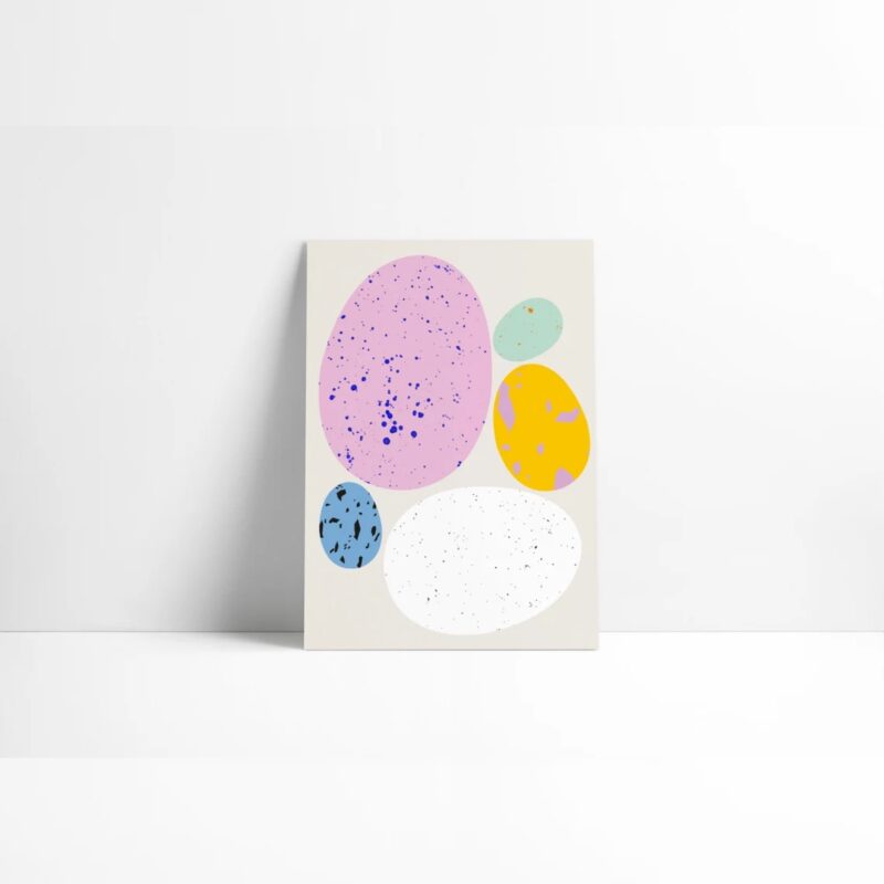 STUDIO SANDRINE Postkarte 'Eier / Sprenkel'