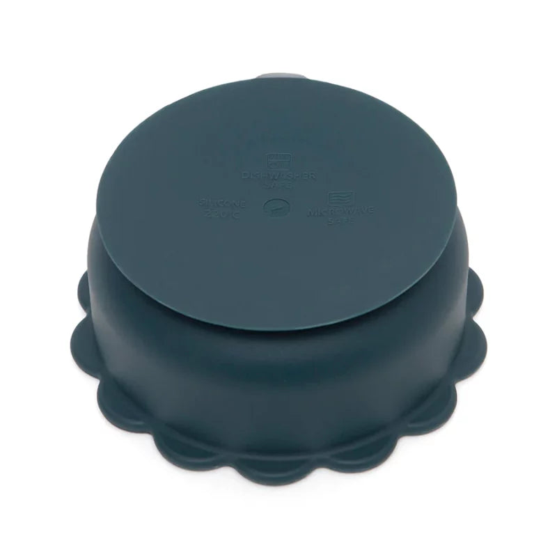 Petit Monkey SilikonSchüssel mit Saugboden 'LÖWE/Balsam Blue'