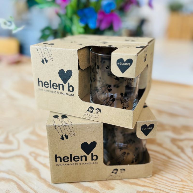 helen b Glas 'naked couple' (einzeln oder 4er Set)