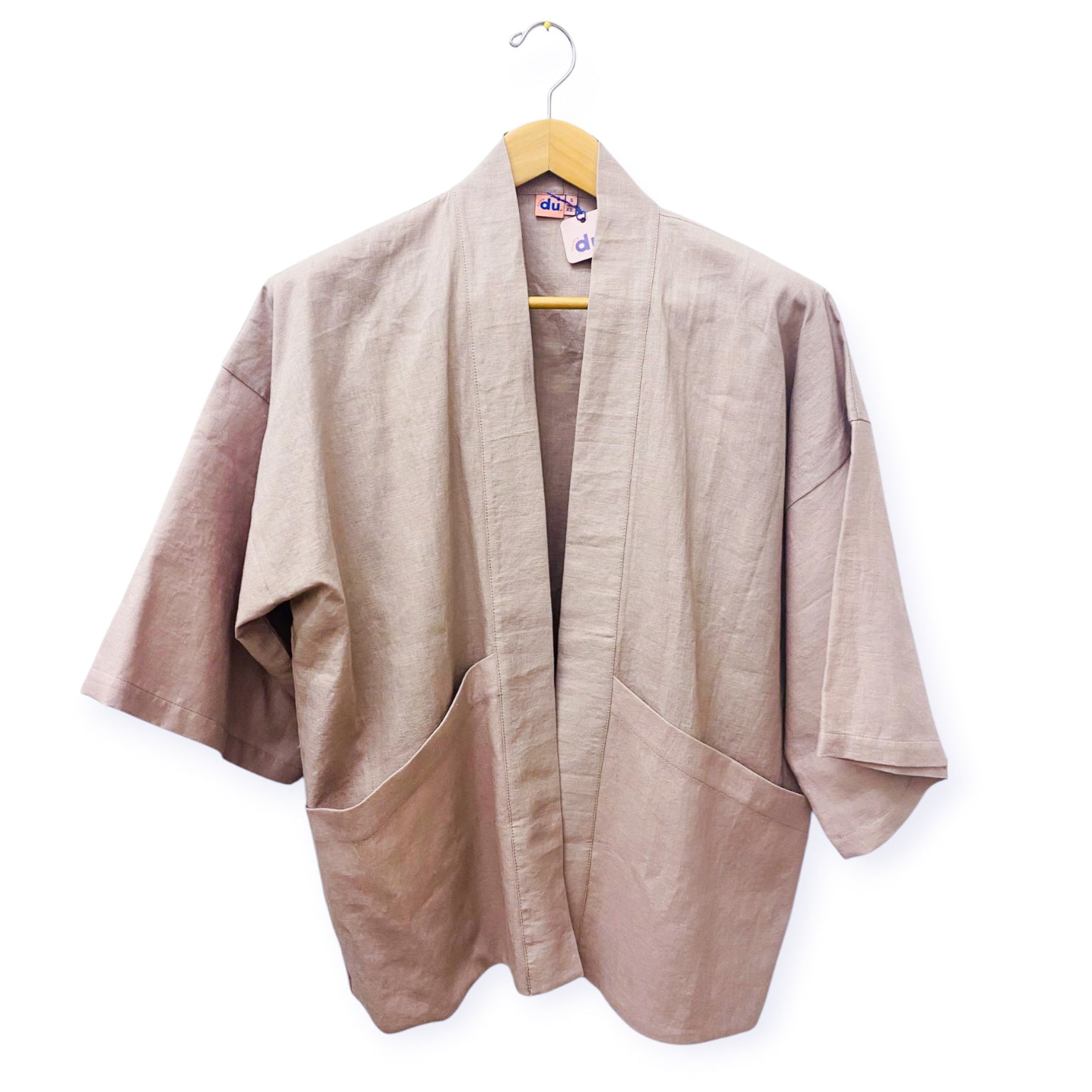 Kimono Leinen dünn 'helles altrosa'