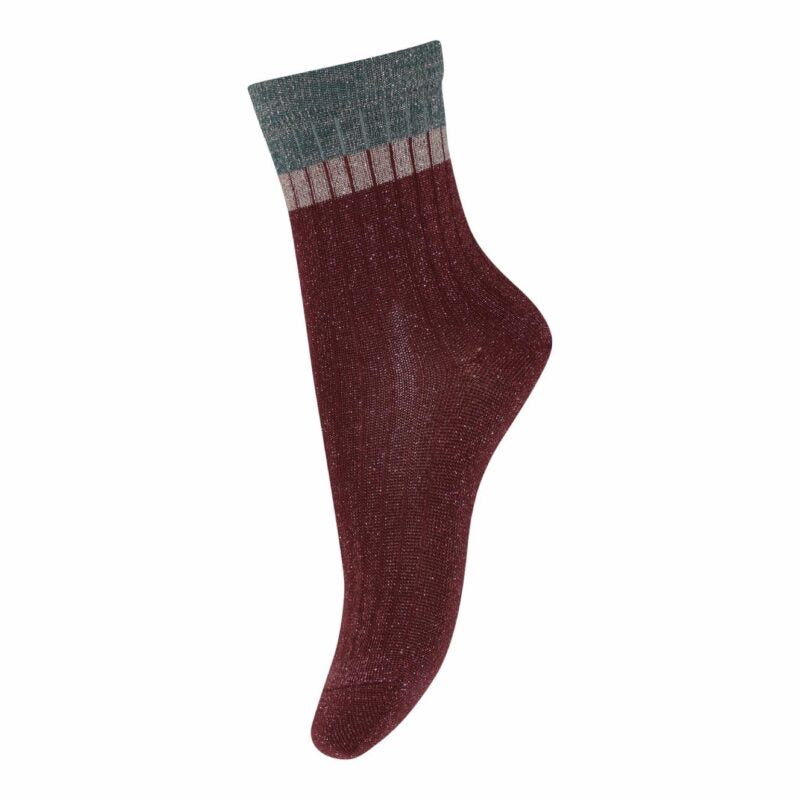 MP Denmark Norma Glitter Socken 'Lava Green'