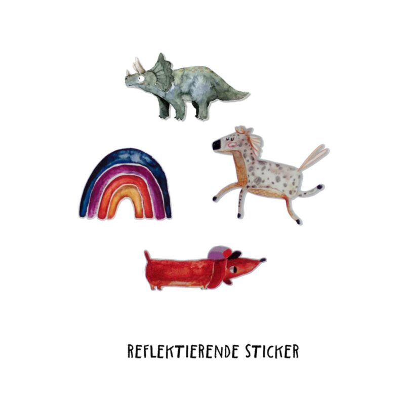 Set 'Regenbogen' Reflektierende Sticker von halfbird