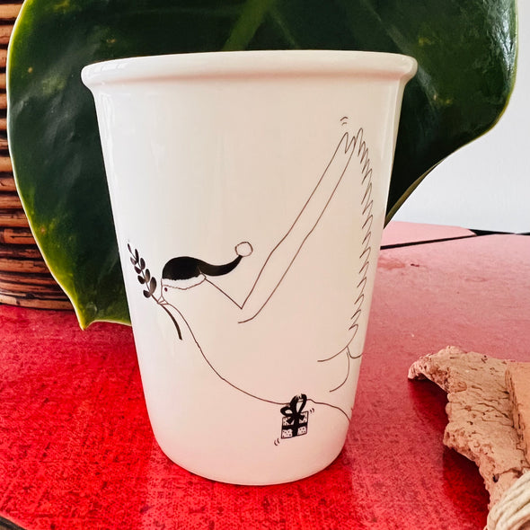 helen b Becher 'Santa Peace Pigeon'