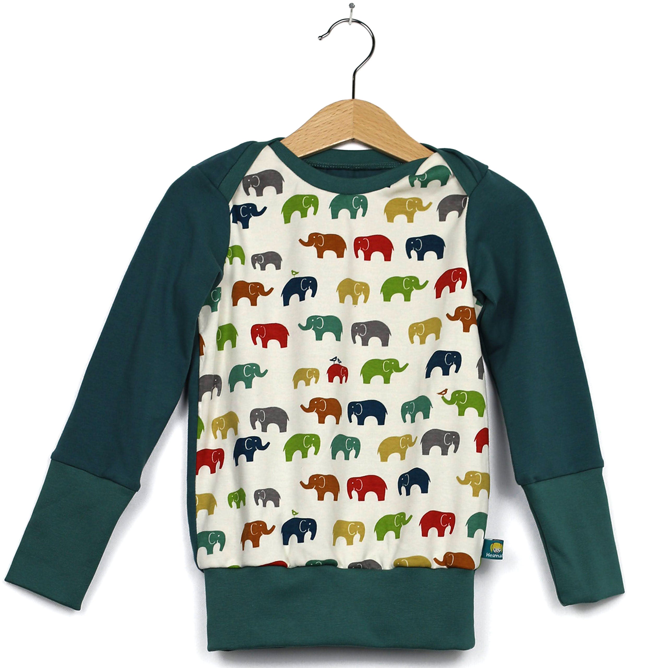 MitwachsShirt Elephanten/mehrfarbig