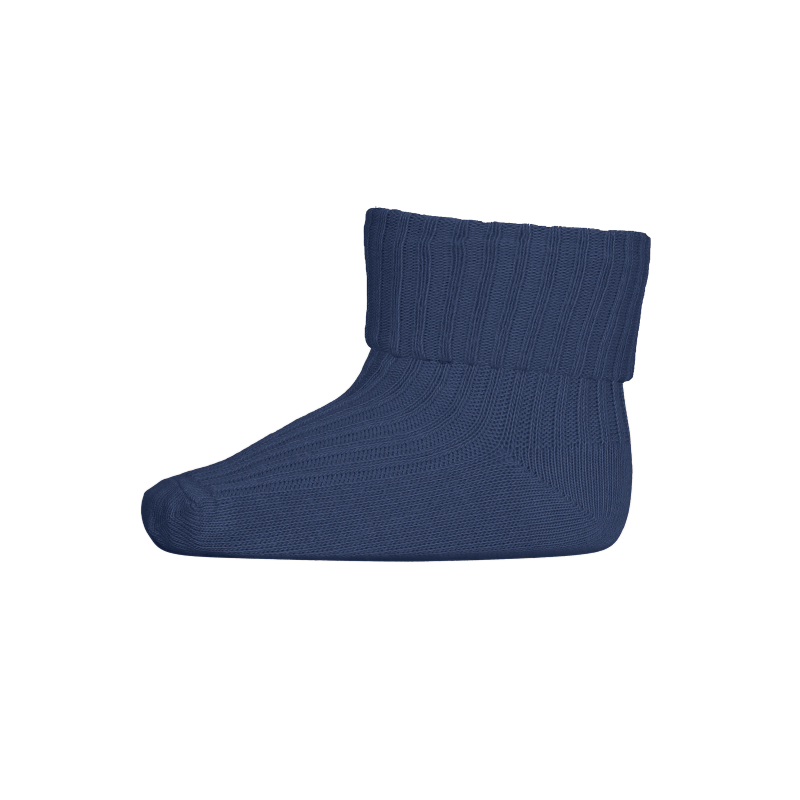 MP Denmark Gerippte Baby Socken 'True Blue'