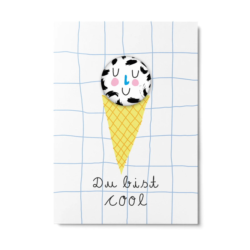 Unter Pinien Button 'Cool Stracciatella'