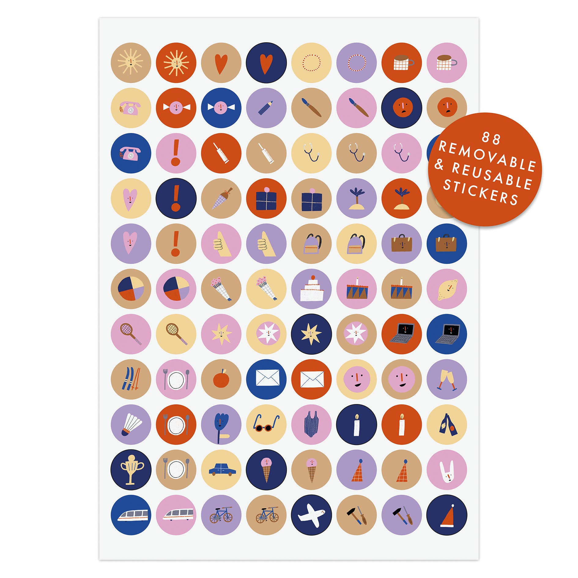 Familienkalender „Ponys u. Picknick“ 2026 inkl. Poster + 88 Sticker NUUKK