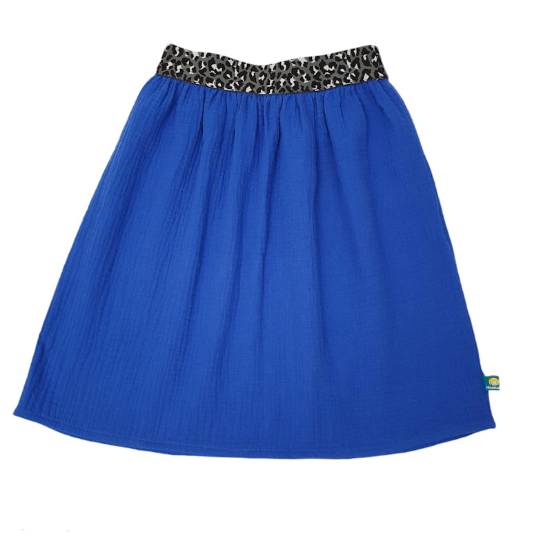 Musselinrock 'knallblau / leo Gummi '