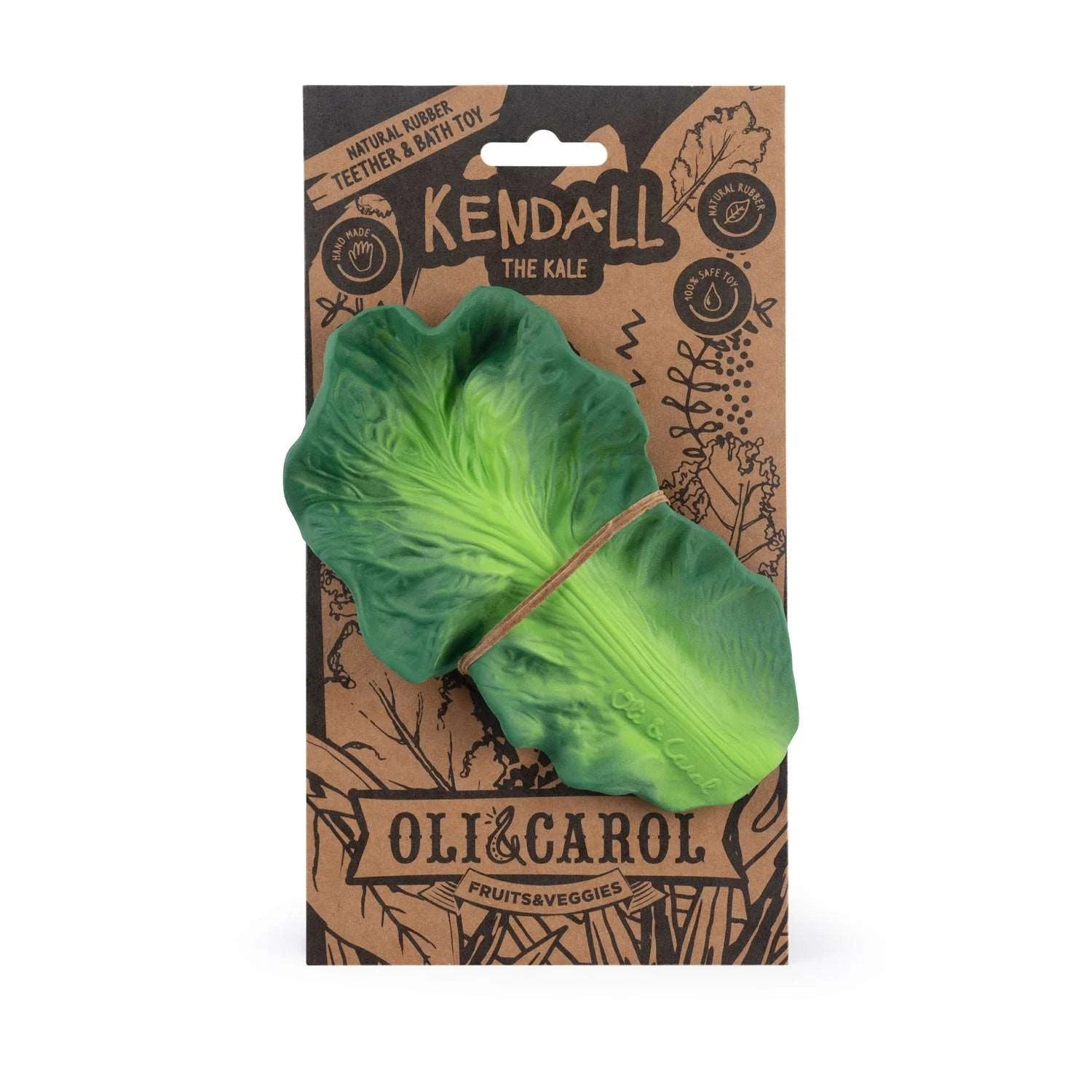 Oli & Carol 'Kendall the Kale Baby Teether' Baby Beißring