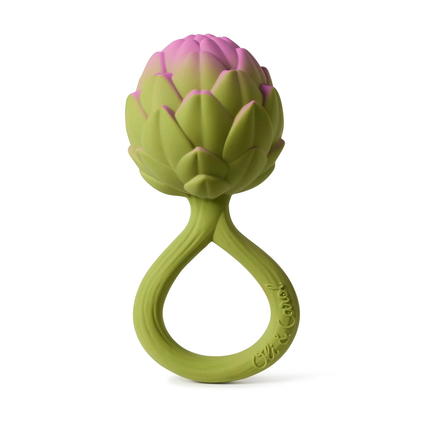 Oli & Carol 'Artichoke Rattle Toy' Baby Rassel