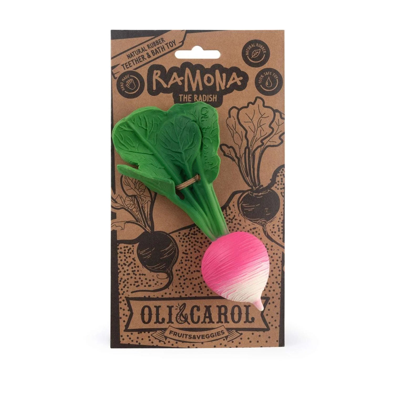 Oli & Carol 'Ramona the Radish Baby Teether' Baby Beißring