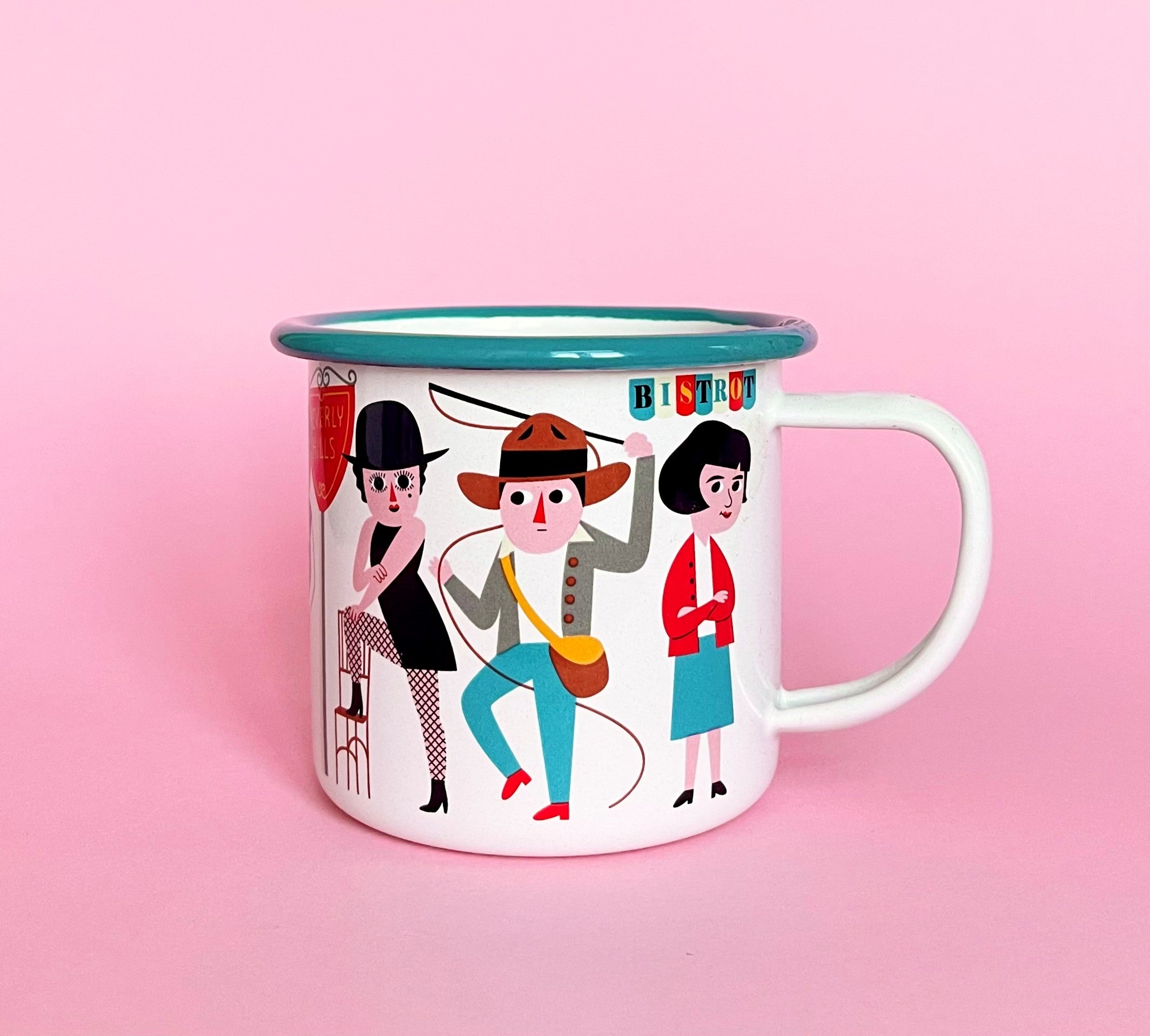 Emaille Tasse 'Movie Lover' OmmDesign