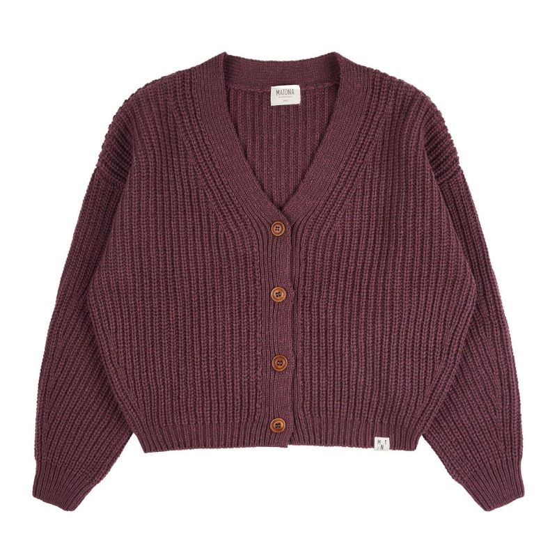 Matona Organic Knit Cardigan - verschiedene Farben Wolle Baumwolle