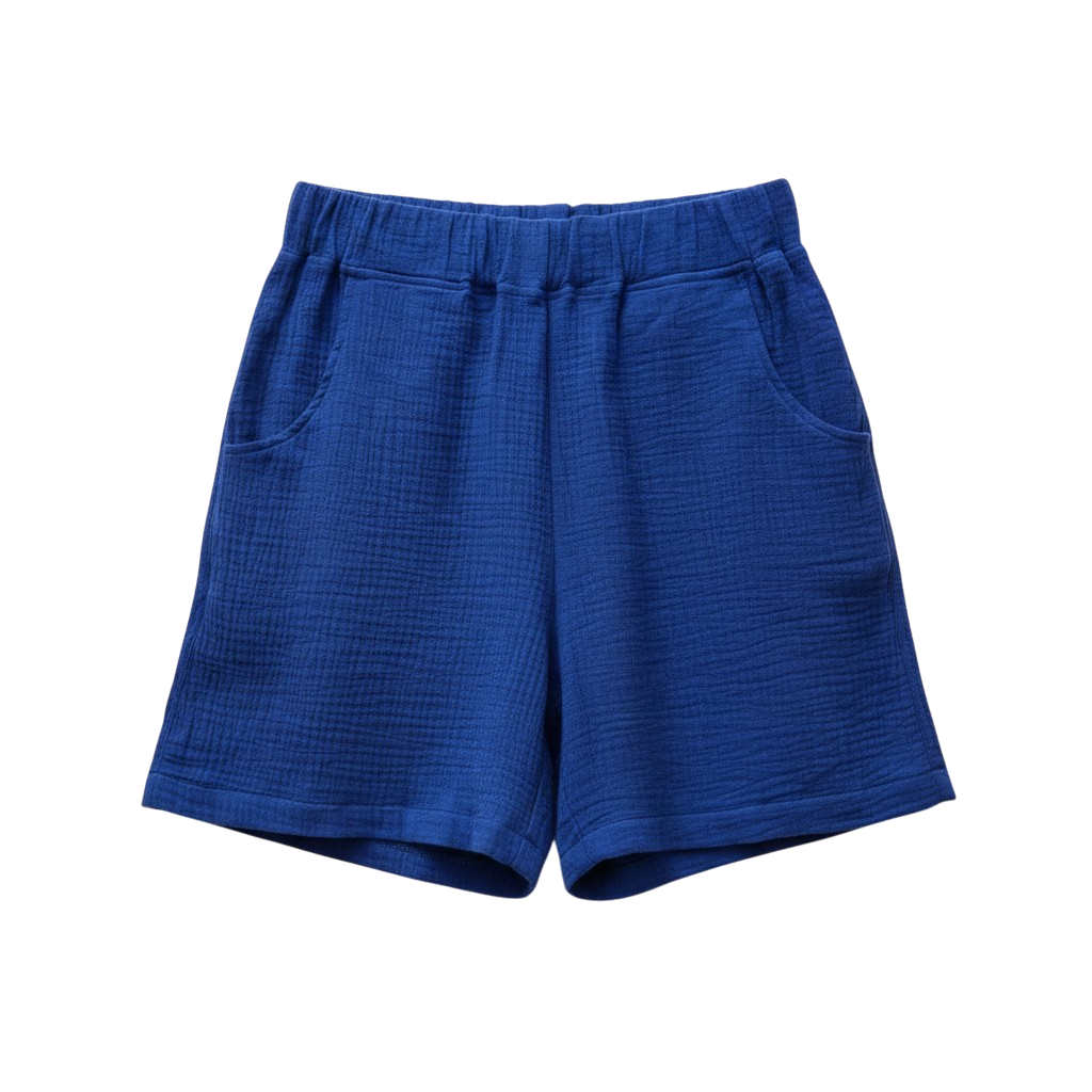 studio du. Musselin Shorts knallblau Erwachsene