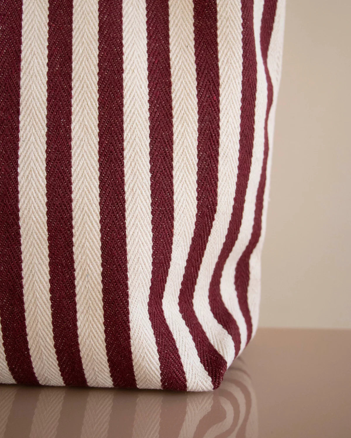 Cotton Bag Shopper Streifenmuster Natur