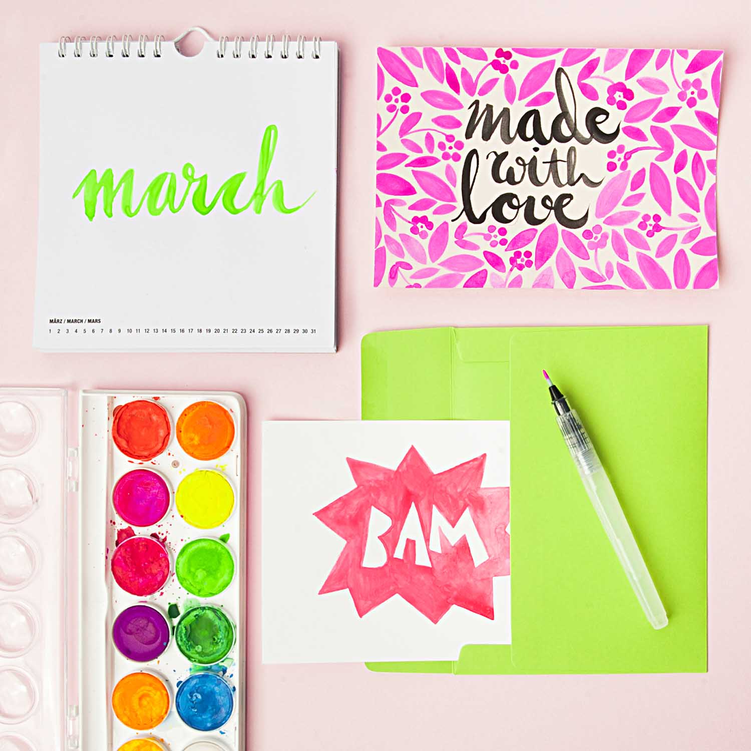 Wasserfarbkasten '12 Farben/Neon' Rico Design