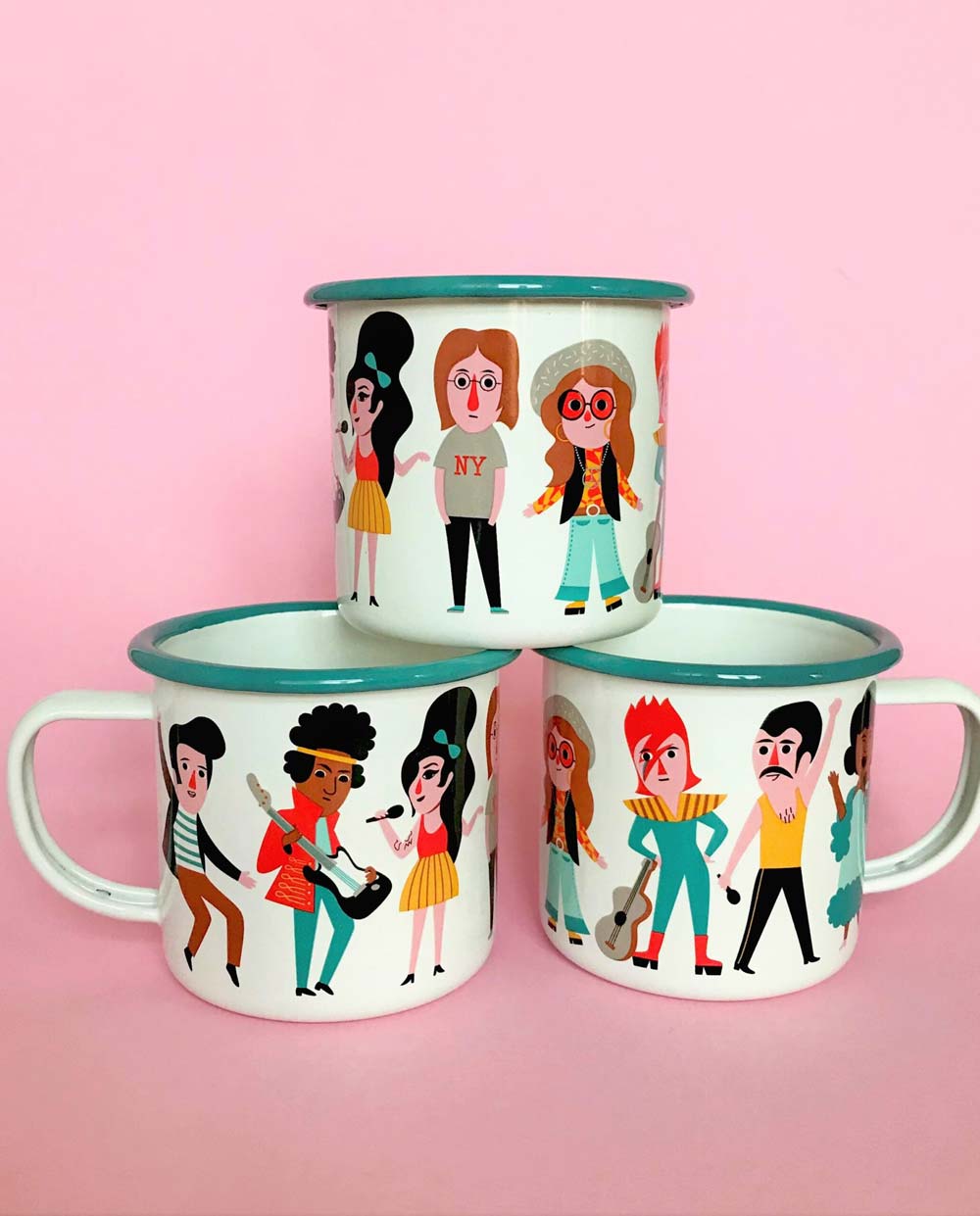 Emaille Tasse 'Music Lover' OmmDesign