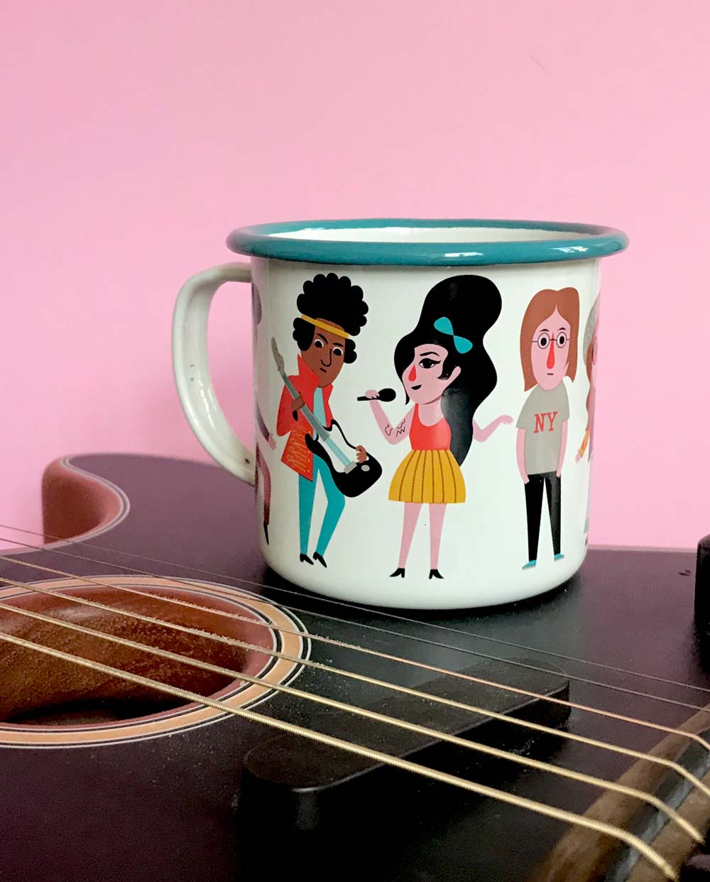 Emaille Tasse 'Music Lover' OmmDesign