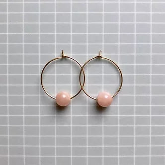 Ohrringe Circle midi - peach