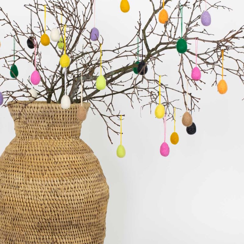 A World of Craft Anhänger 'Felt Eggs Spring' (10 Stück)