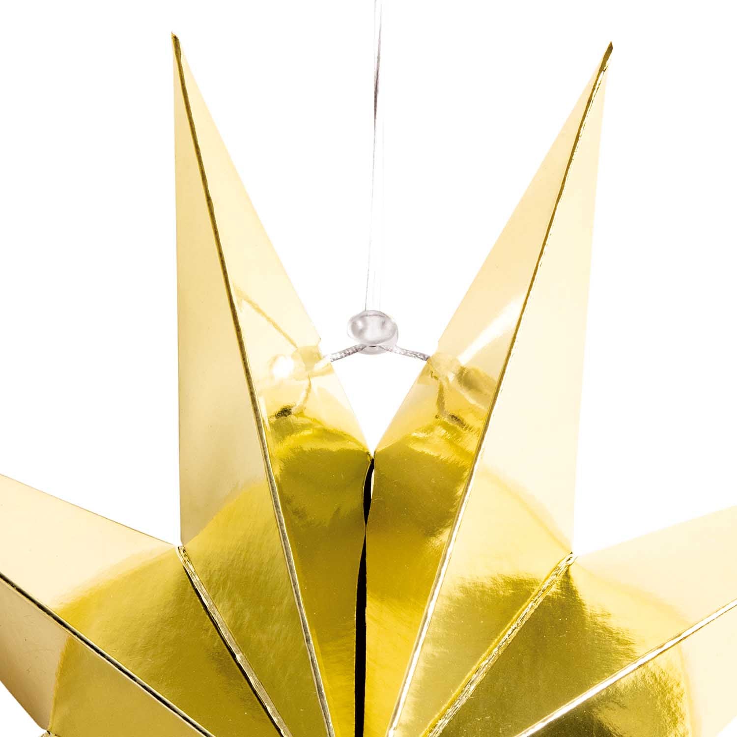 Papierstern Auffaltbar 'gold glänzend'