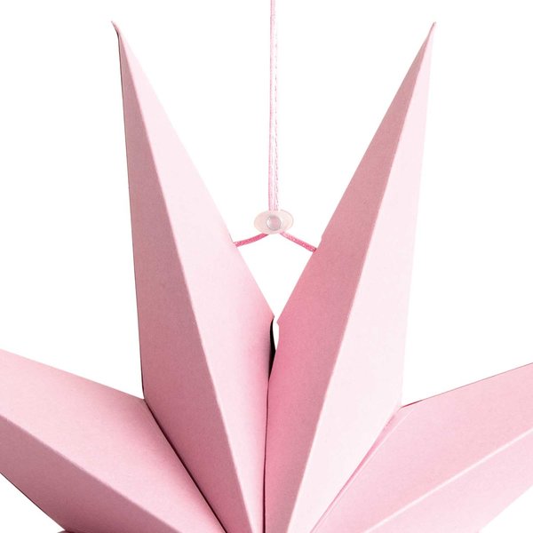 Papierstern Auffaltbar 'rosa'