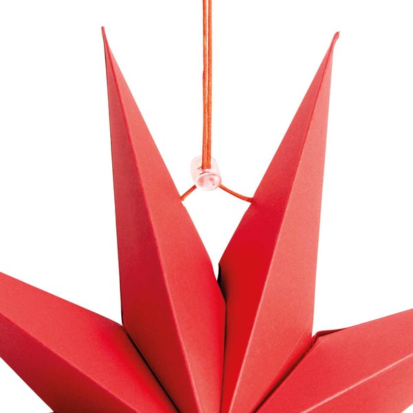 Papierstern Auffaltbar 'rot'
