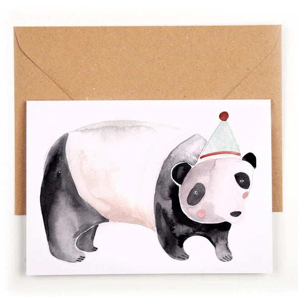 Klappkarte 'Party Panda'